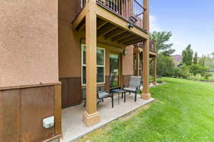 Patio / terrace with a lawn and a patio