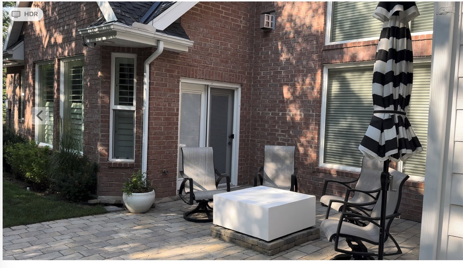 View of patio / terrace/Peace and Quiet.  Enjoy Nature on this Private Patio.