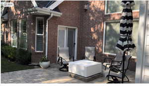 View of patio / terrace/Peace and Quiet.  Enjoy Nature on this Private Patio.