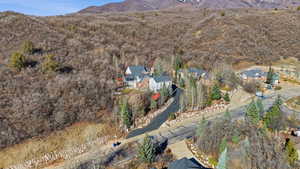 Drone / aerial view of mountains