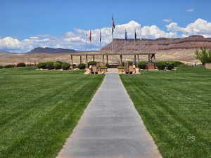 View of mountain background