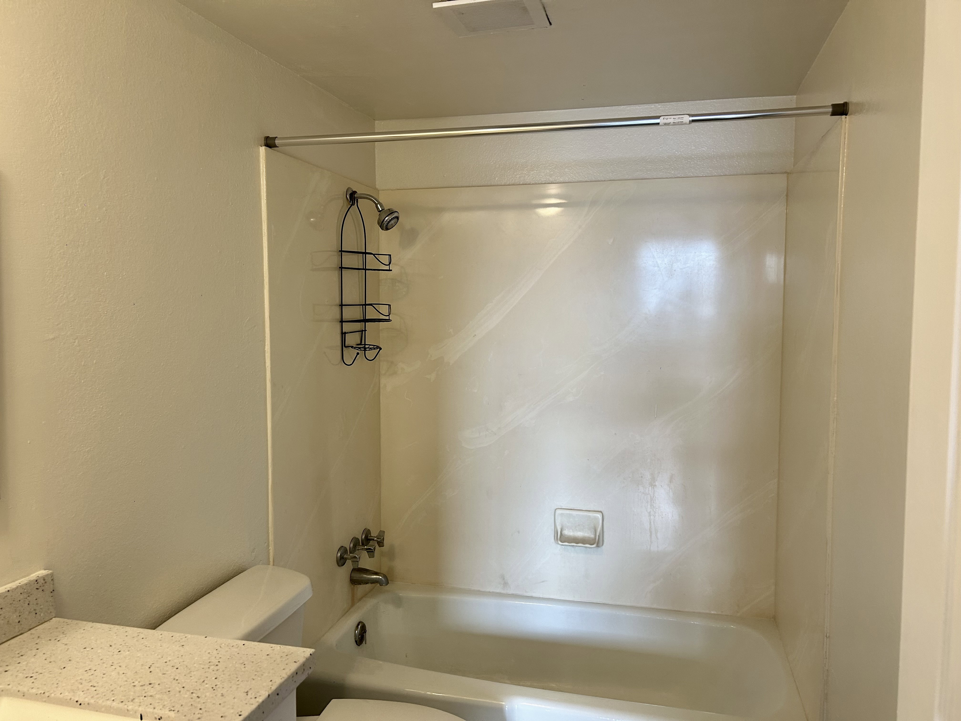 Full bathroom with vanity and  shower combination