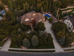 Aerial overview of property's location