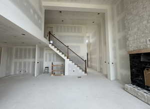 Living room looking towards the front of home