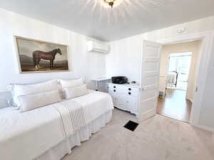 Bedroom with new carpet