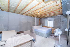 Basement storage area.