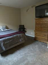 Bedroom featuring carpet flooring