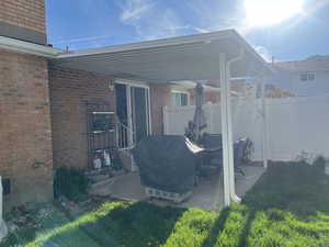 View of covered patio