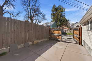 Private gated carport
