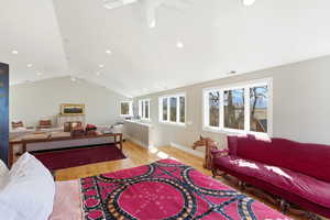 Upstairs living area