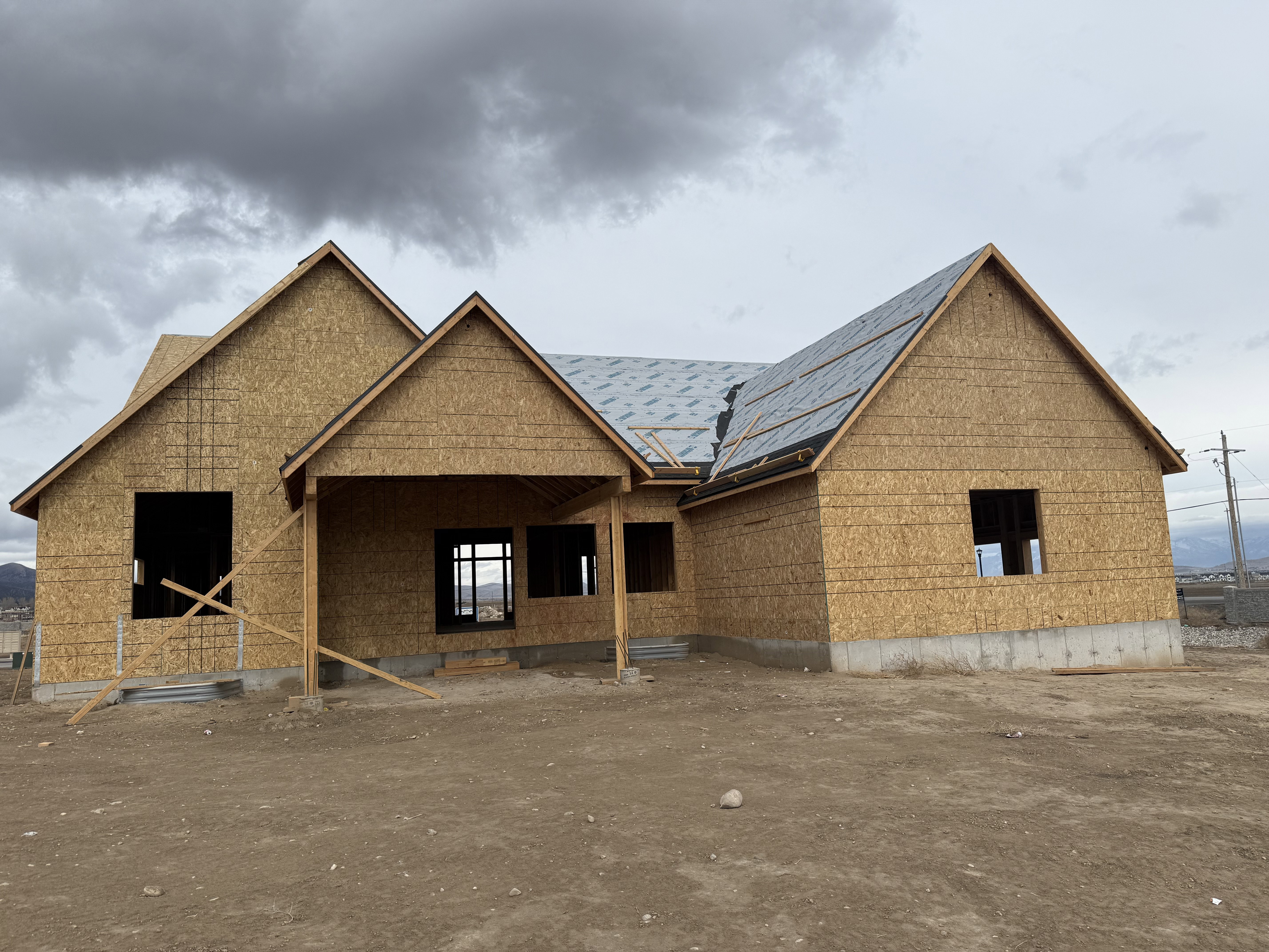 Back of property featuring a patio area