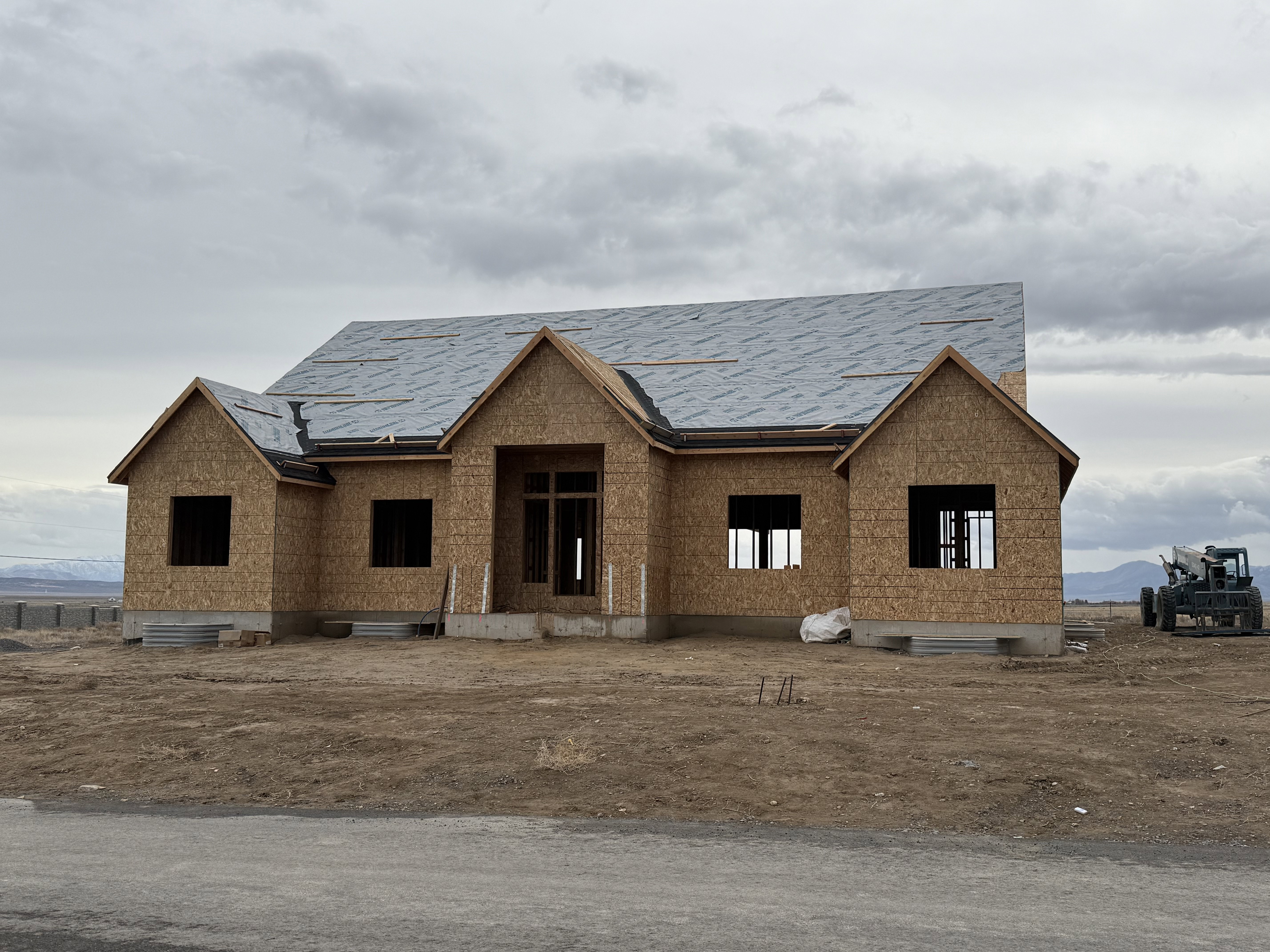 View of property in mid-construction