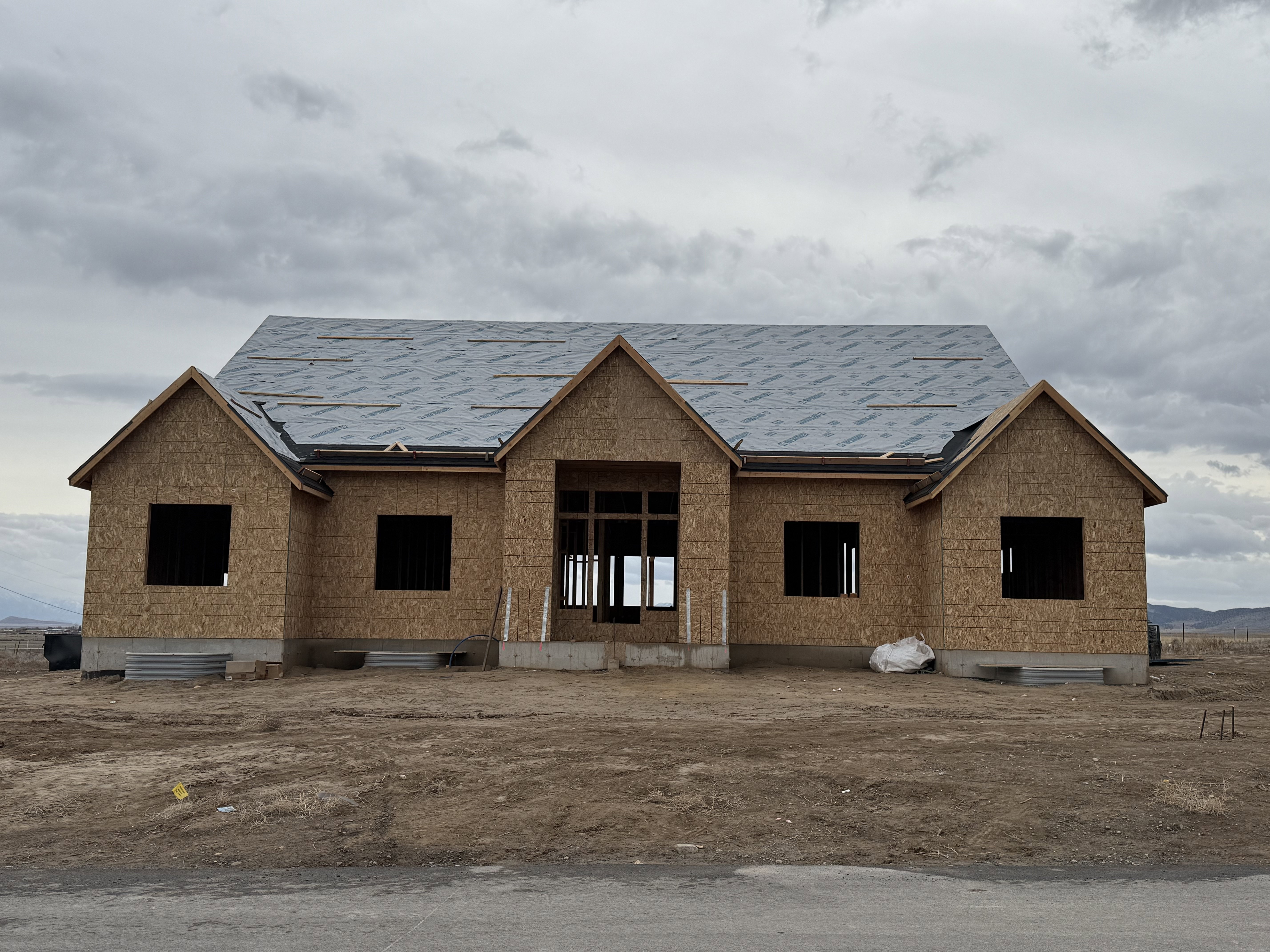 View of unfinished property