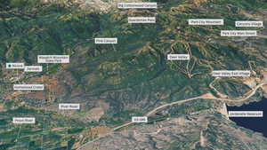 Aerial map of property and surrounding area