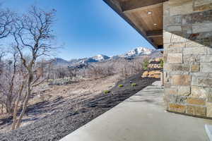 View of mountain background