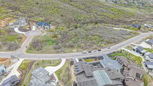 Aerial view of residential area