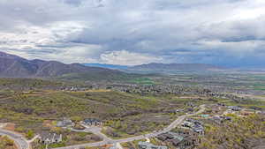 Mountain view with nearby suburban area