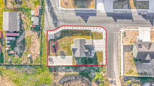 View of property location featuring property parcel outlined
