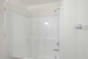 Bathroom featuring shower / washtub combination