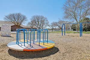 View of community jungle gym