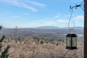 View of mountain background