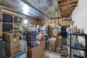 View of storage room