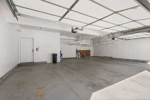 Garage with baseboards