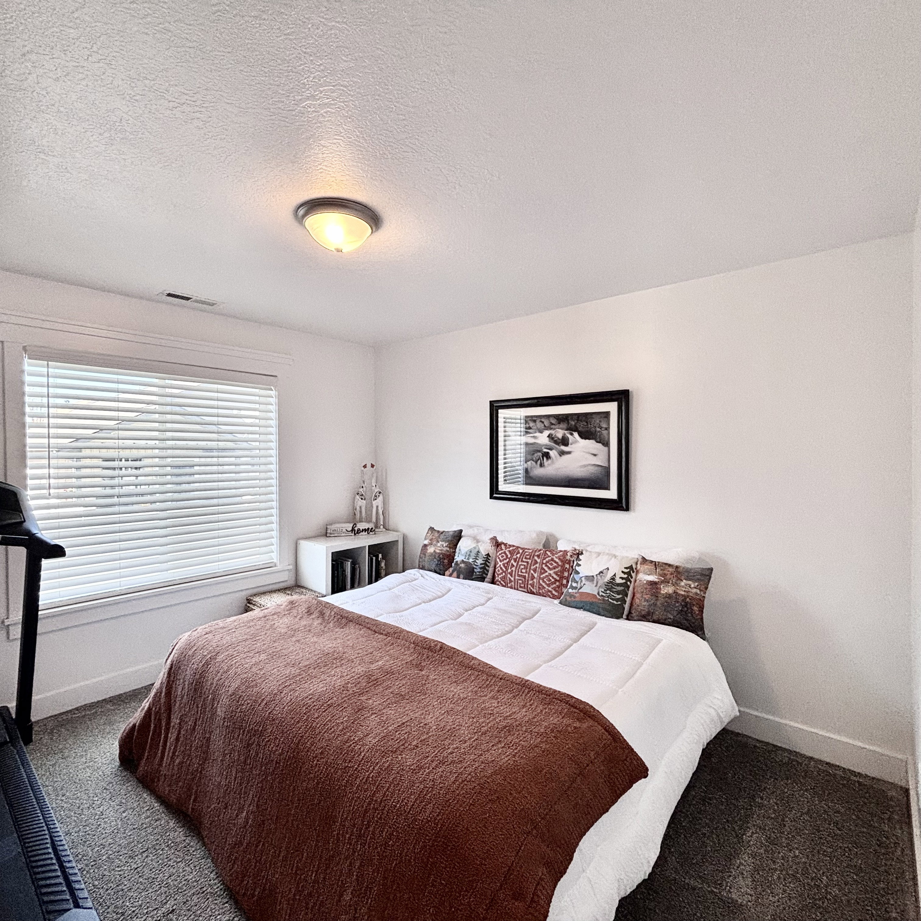 Bedroom 2, clean open and easily fits a king sized bed!
