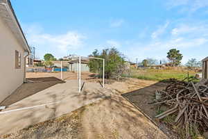 View of yard with a patio