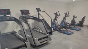 View of workout area