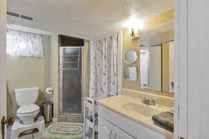 Full bath with shower downstairs