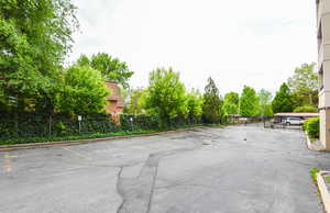 View of uncovered parking lot