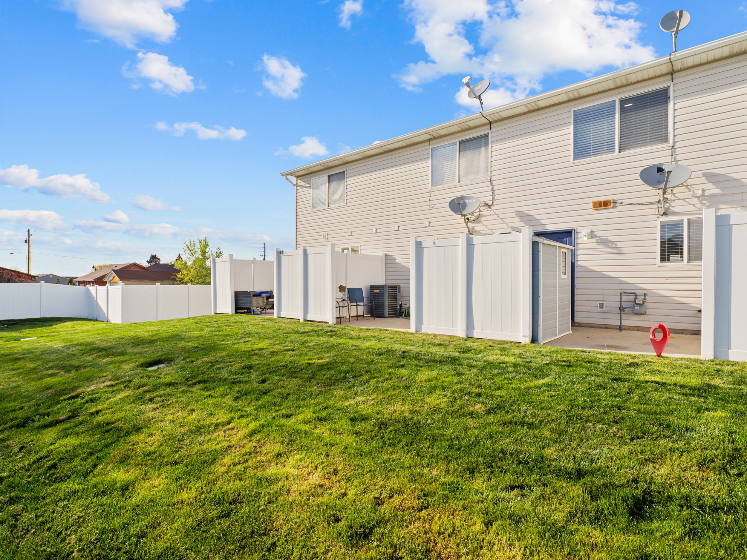 Back of property