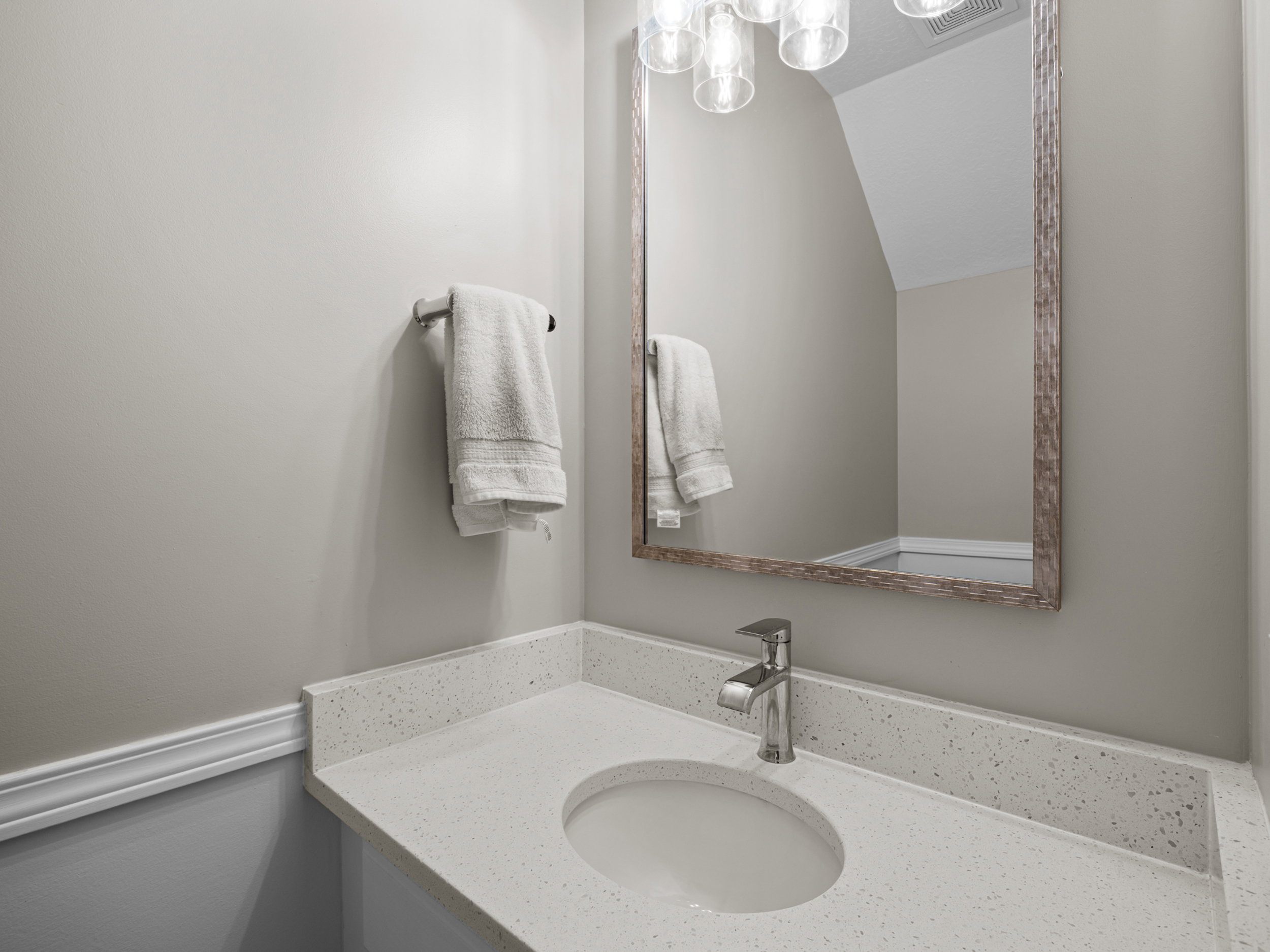 Bathroom featuring vanity
