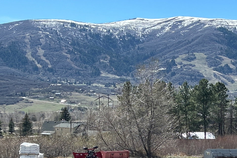 View of mountain background