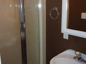 Bathroom with a shower