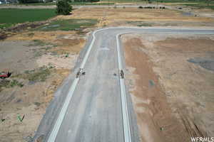 Aerial view of property's location with rural landscape