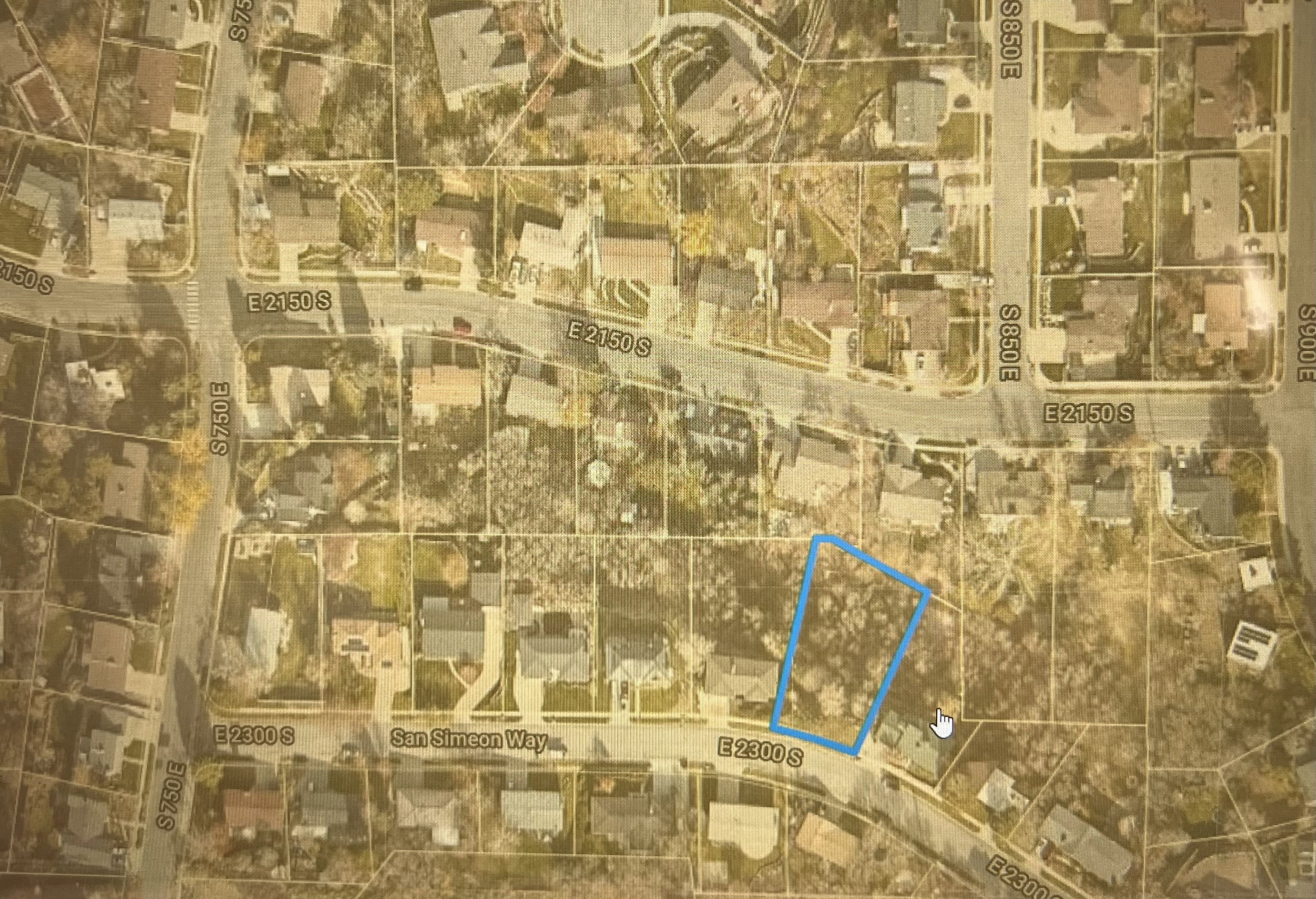 Map / location featuring property boundaries highlighted