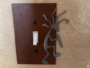 Detailed view of stucco siding