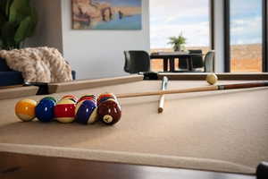Detailed view of a bocce ball area