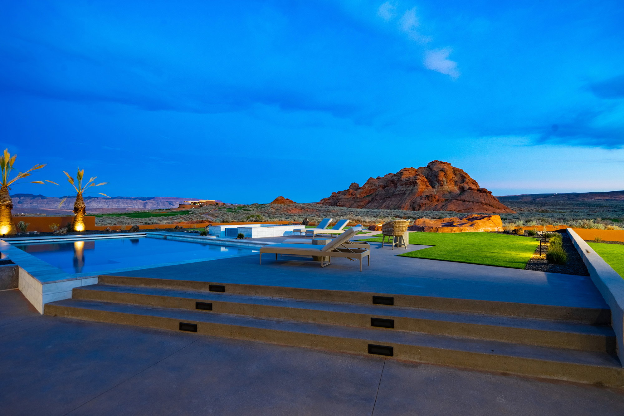 Water view featuring a mountain backdrop