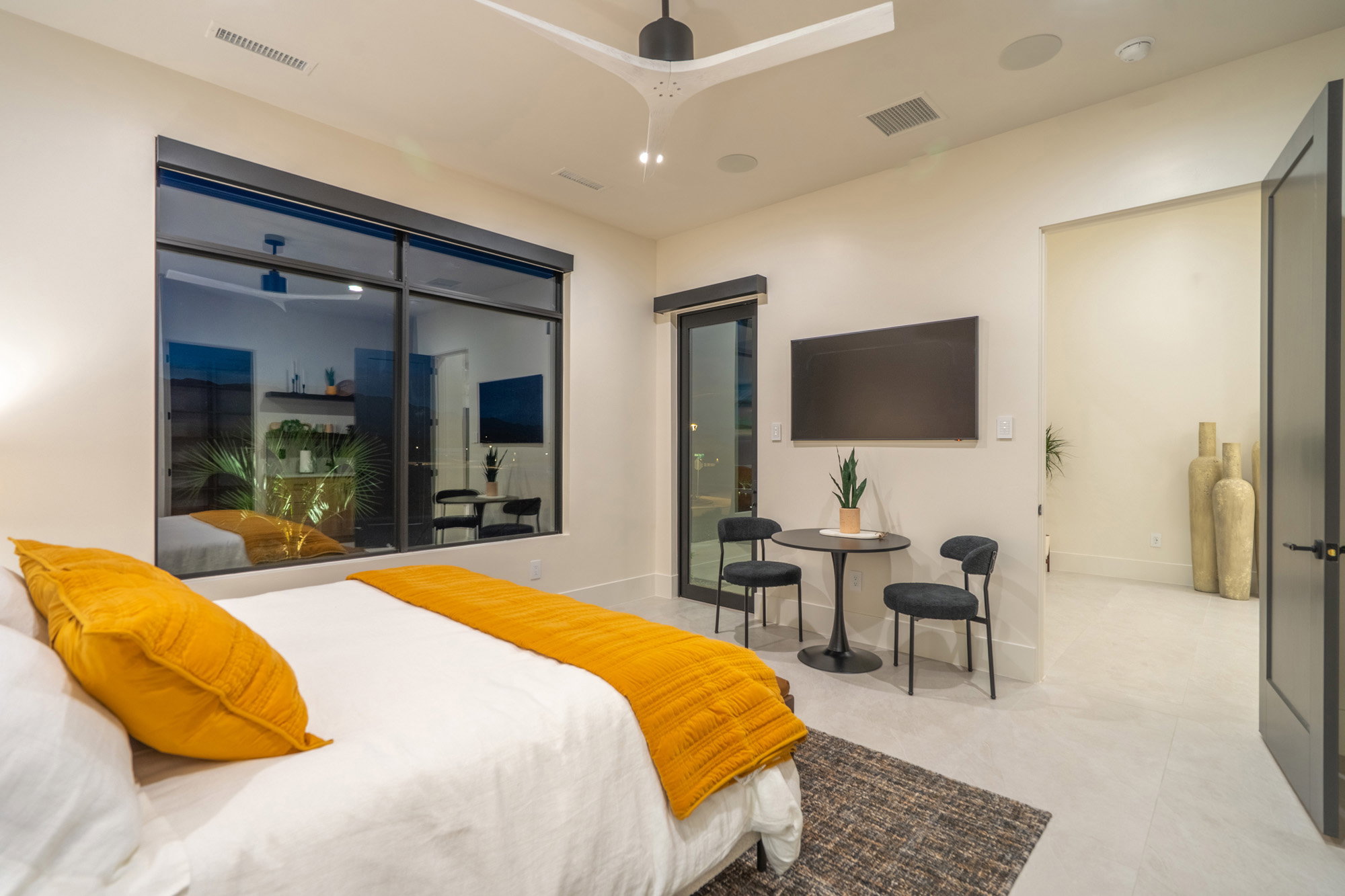 Bedroom featuring baseboards
