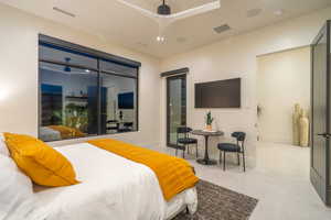 Bedroom featuring baseboards