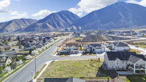 Mountain view featuring nearby suburban area