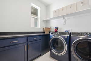 Laundry area featuring separate washer and dryer