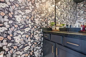 Bathroom featuring vanity