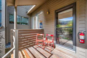 View of deck