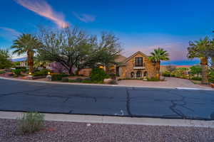 View of front of property with stone siding