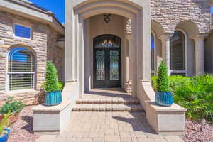 Doorway to property