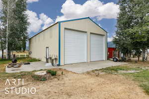 View of detached garage - 30' x 60'